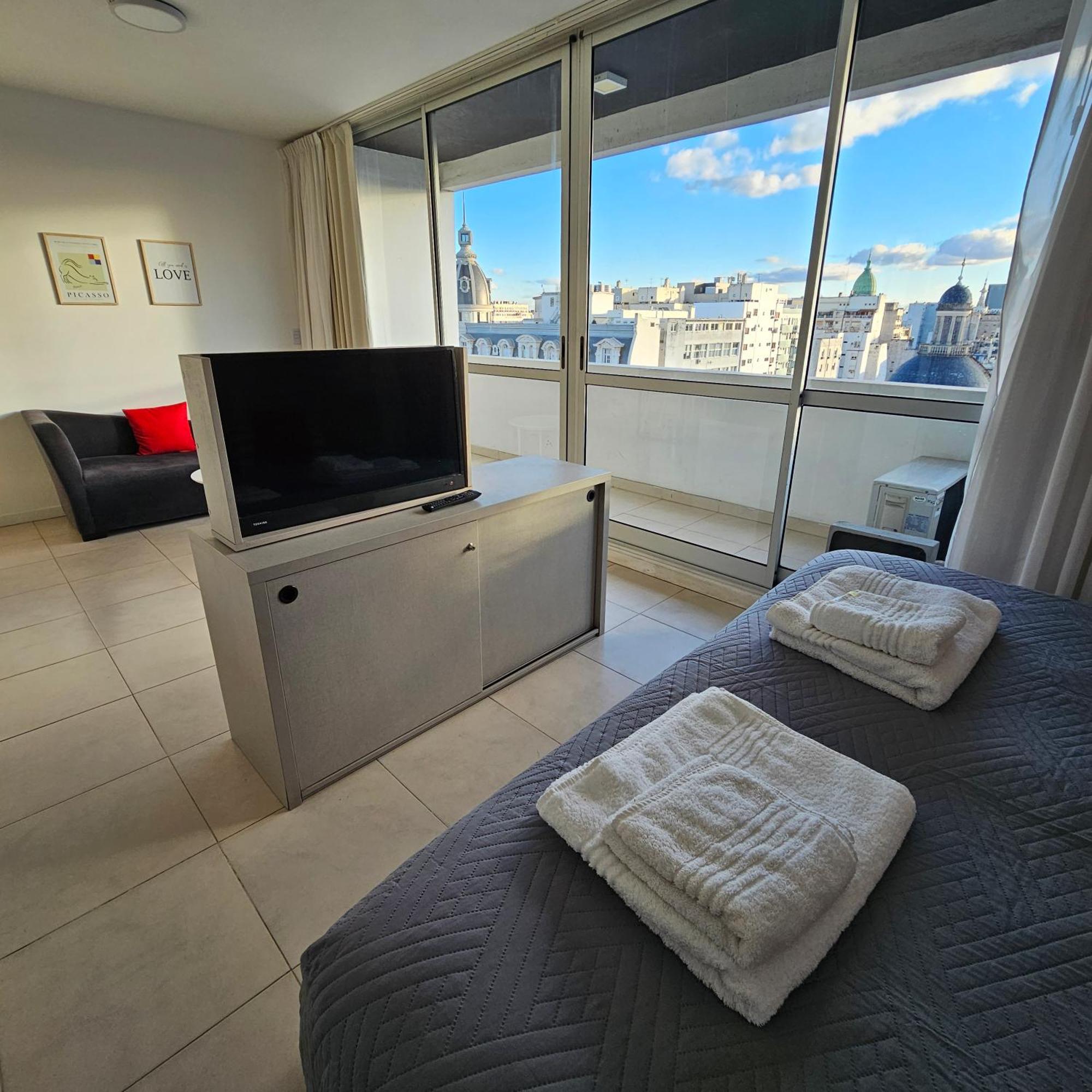 Centrico, Ideal Parejas, Vista Panoramica, Con Piscina Buenos Aires Kamer foto